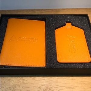 Passport Holder and Luggage Tag Set